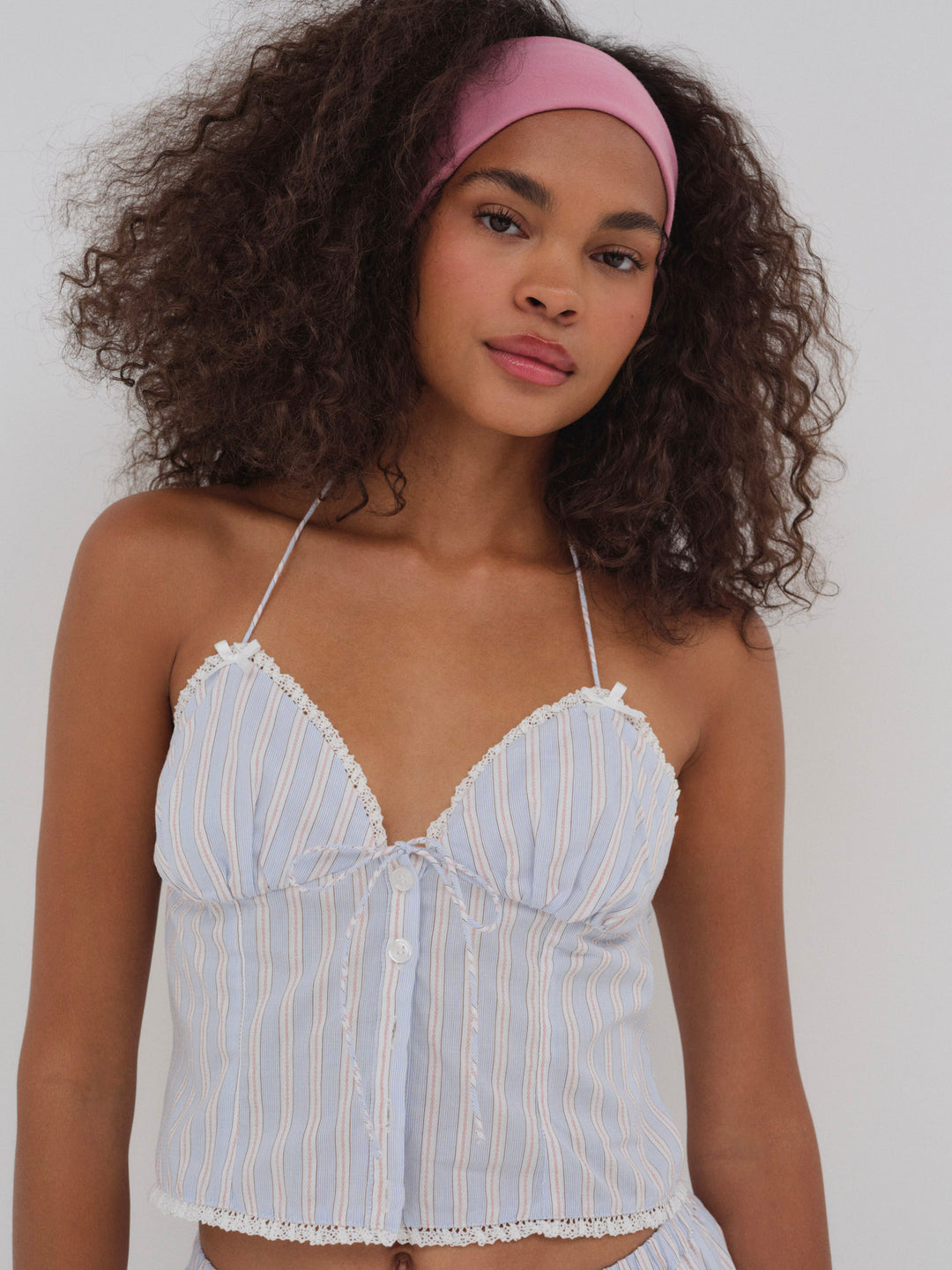 For Love and Lemons Lakeside Stripe Top - Blue