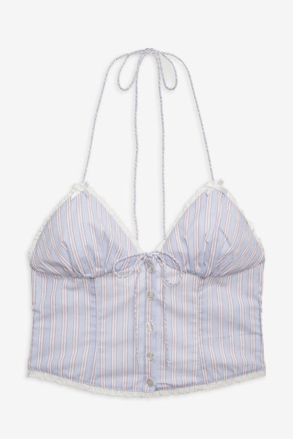 For Love and Lemons Lakeside Stripe Top - Blue