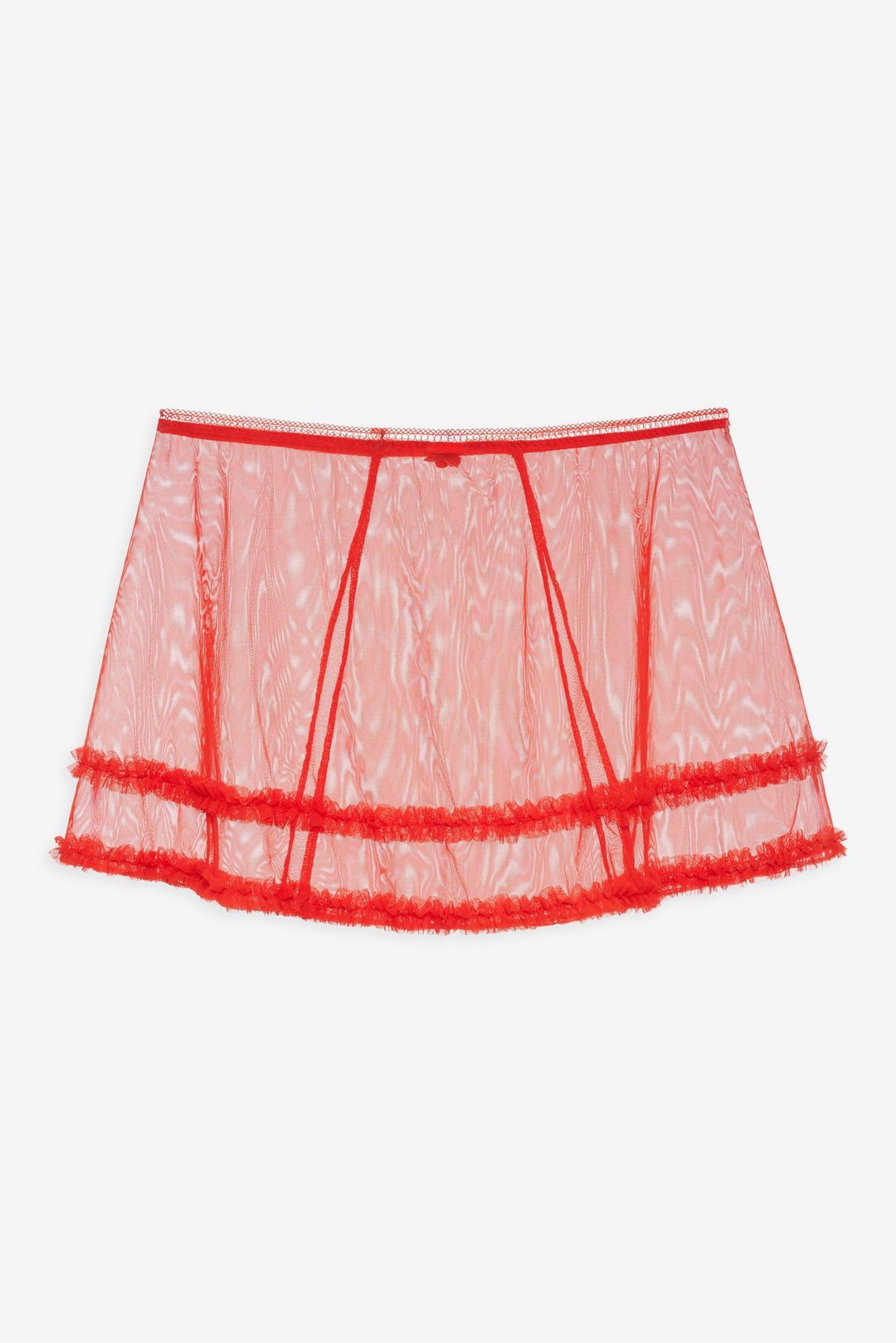 For Love and Lemons Gene Slip Skirt - Red