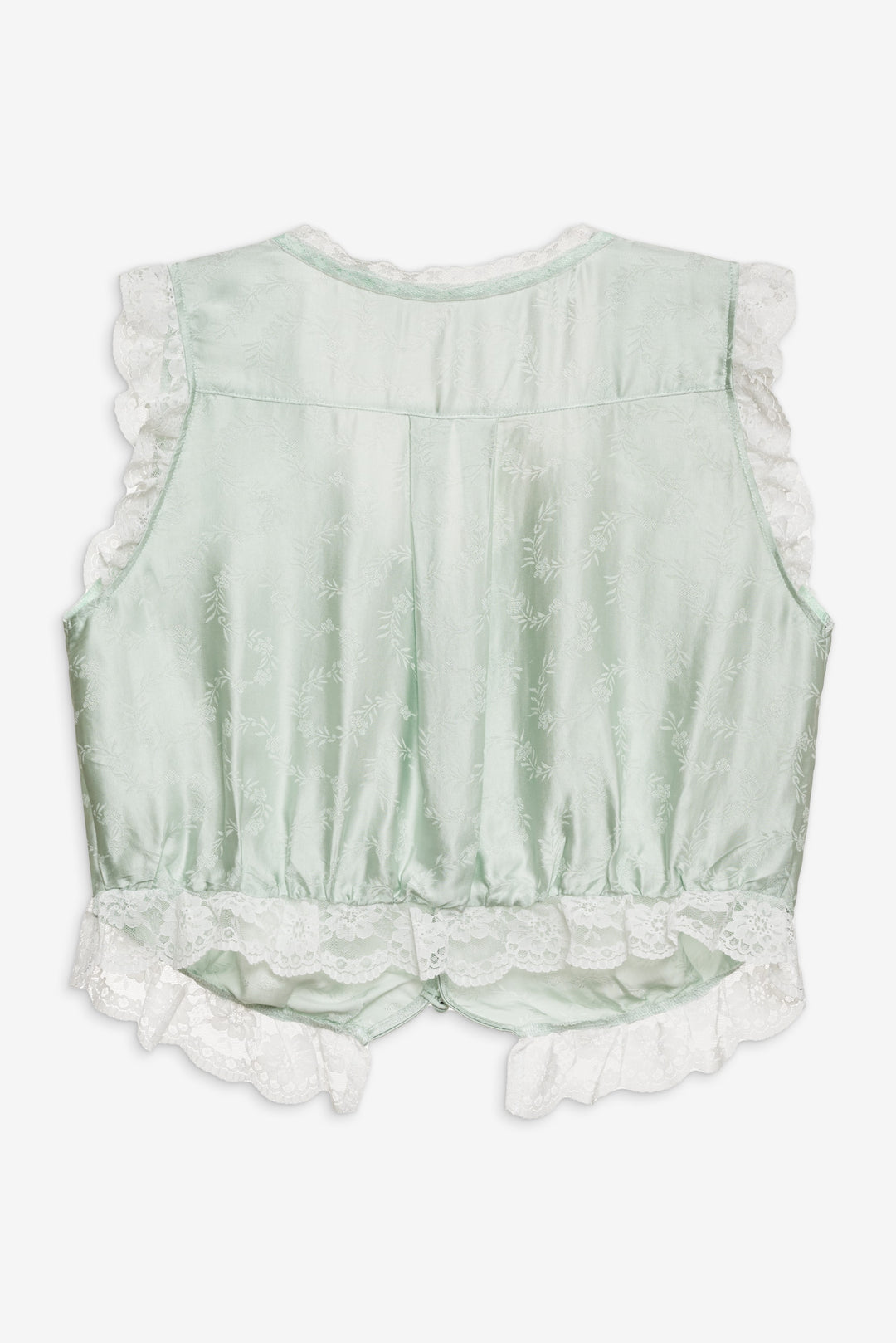 For Love and Lemons Mint Twist Jacquard Top - Mint