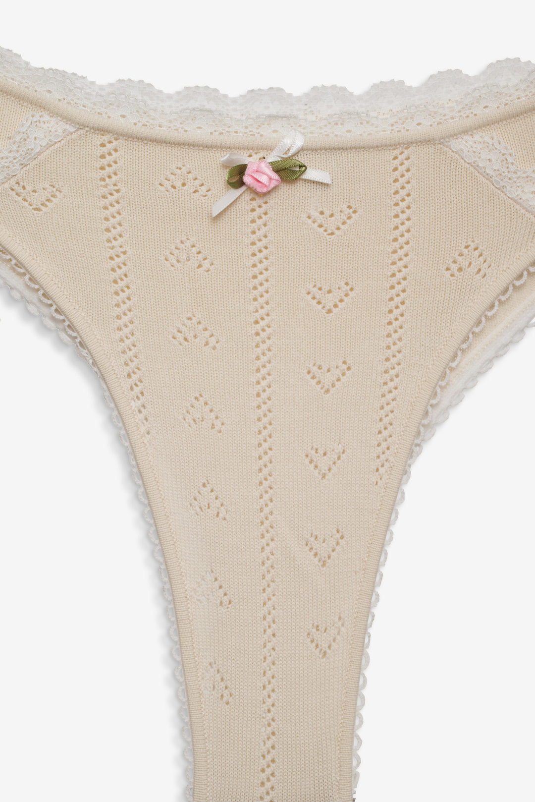 For Love and Lemons Angelina Knit Panty - Cream