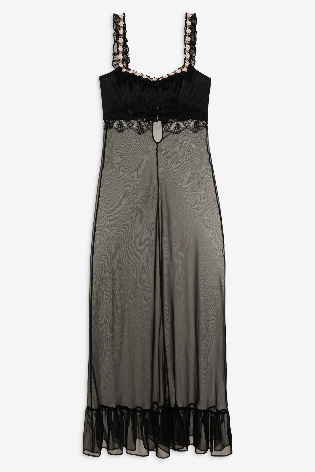 For Love and Lemons Gertrude Maxi Slip Dress - Black