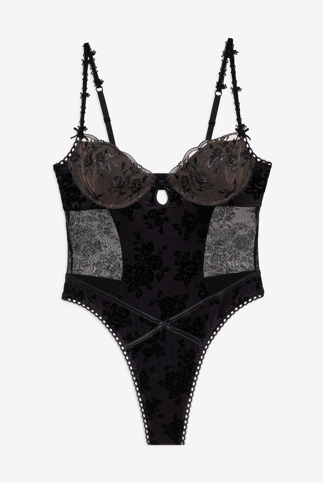 For Love and Lemons Sonia Bodysuit - Black