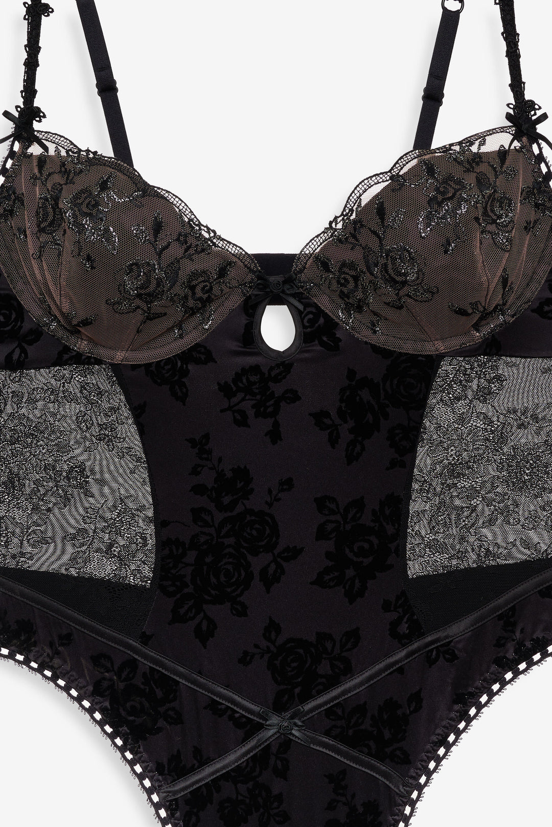 For Love and Lemons Sonia Bodysuit - Black