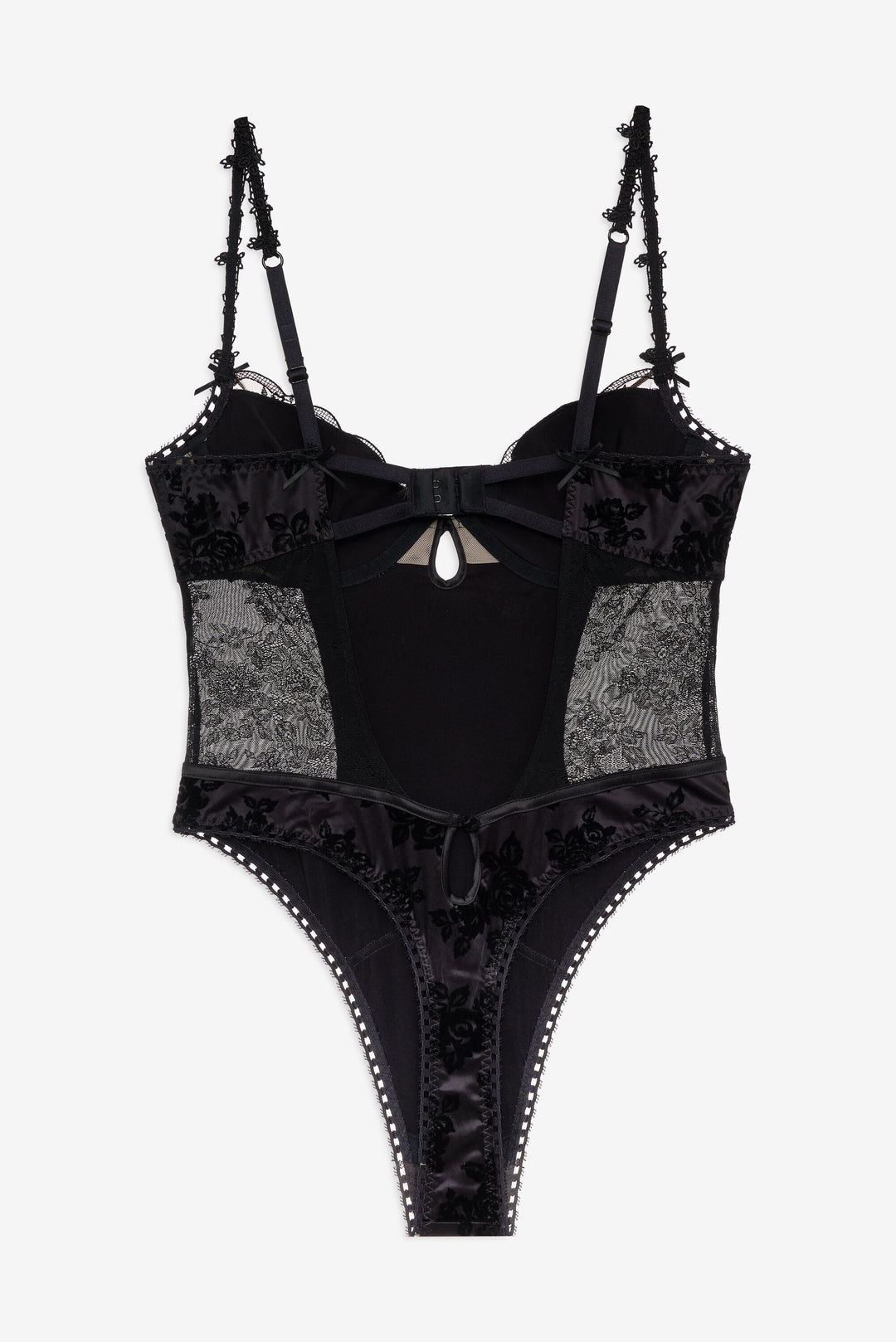 For Love and Lemons Sonia Bodysuit - Black