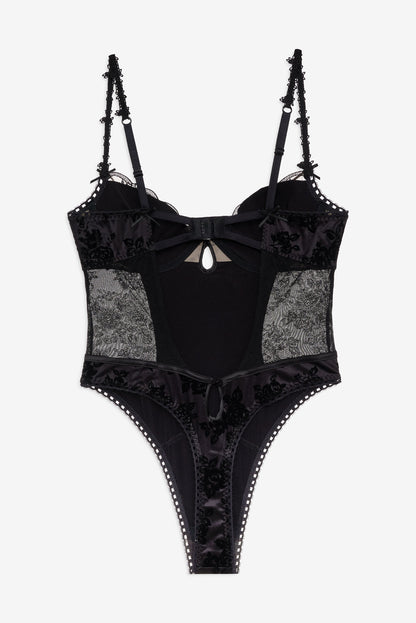 For Love and Lemons Sonia Bodysuit - Black