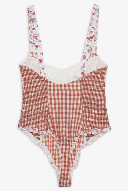 For Love and Lemons Georgia Bodysuit - Mauve