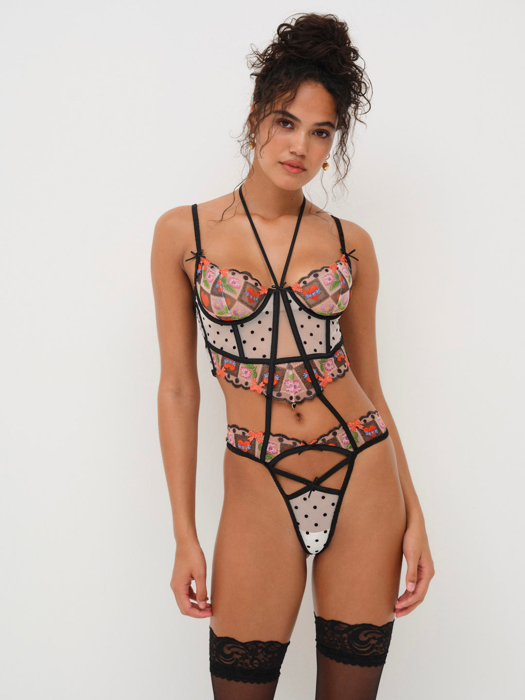 For Love and Lemons Paris Teddy - Red