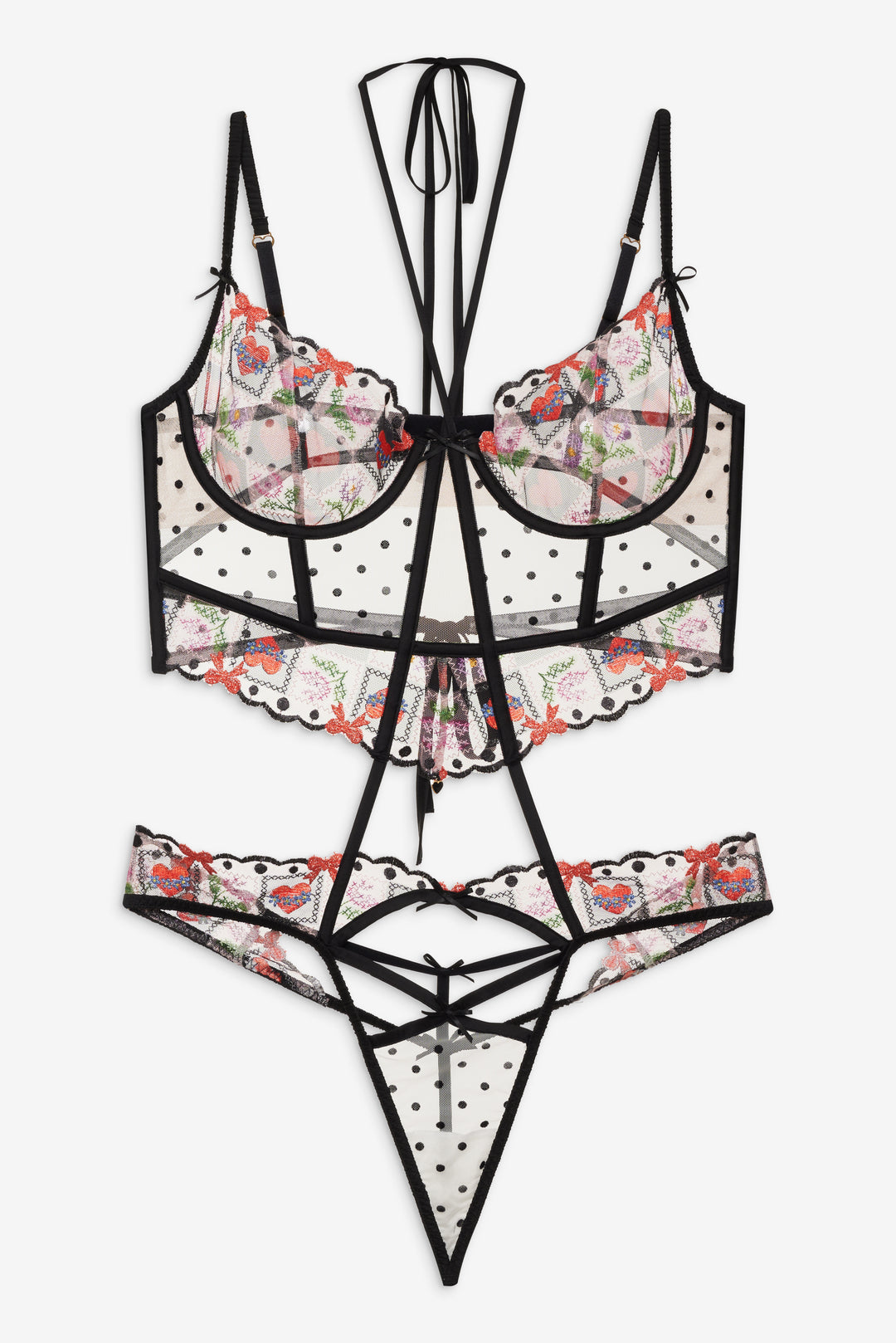 For Love and Lemons Paris Teddy - Red