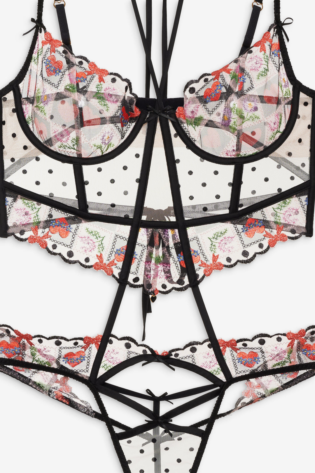 For Love and Lemons Paris Teddy - Red