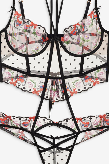 For Love and Lemons Paris Teddy - Red