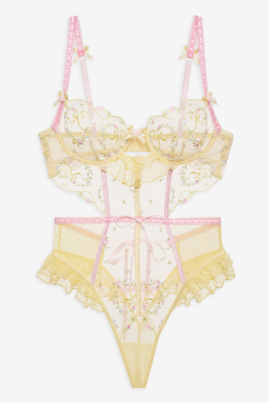 For Love and Lemons Sunny Bouquet Teddy - Multi Yellow
