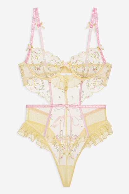 For Love and Lemons Sunny Bouquet Teddy - Multi Yellow