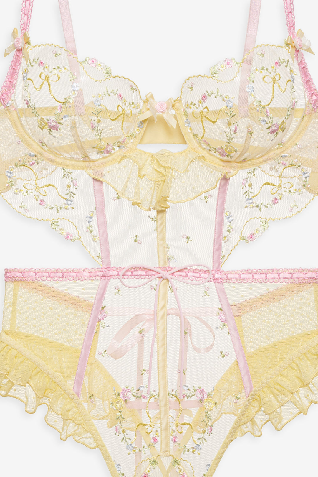 For Love and Lemons Sunny Bouquet Teddy - Multi Yellow