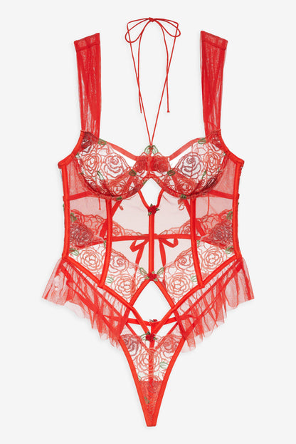 For Love and Lemons Gene Bodysuit - Red