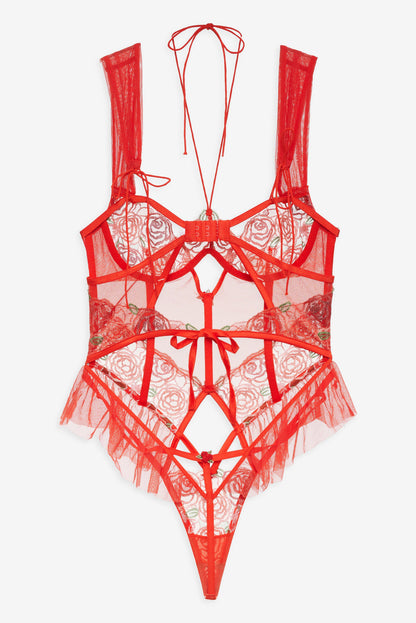 For Love and Lemons Gene Bodysuit - Red