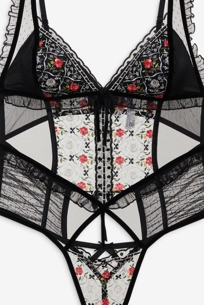 For Love and Lemons Loretta Teddy - Black