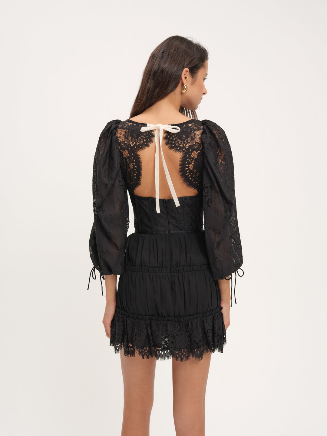 For Love and Lemons Ellis Mini Dress - Black