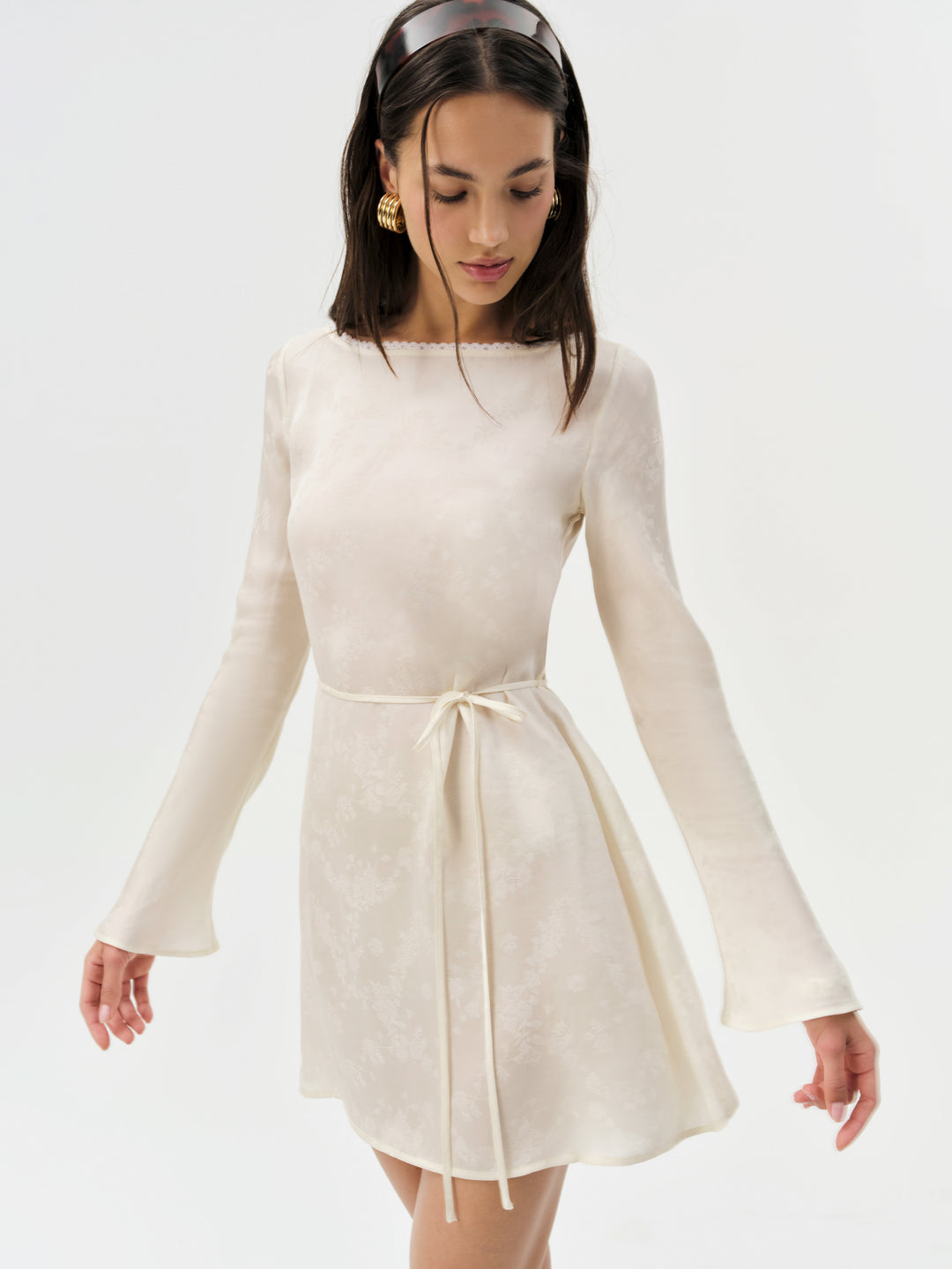 For Love and Lemons Madalie Mini Dress - Cream