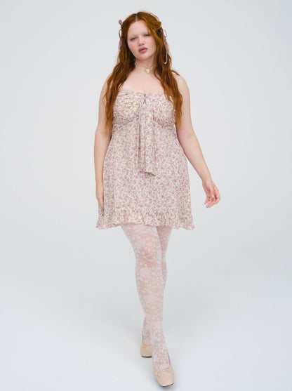 For Love and Lemons Teagan Mini Dress - White