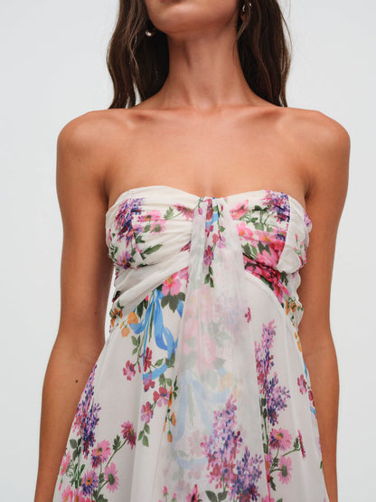 For Love and Lemons Teagan Mini Dress - White