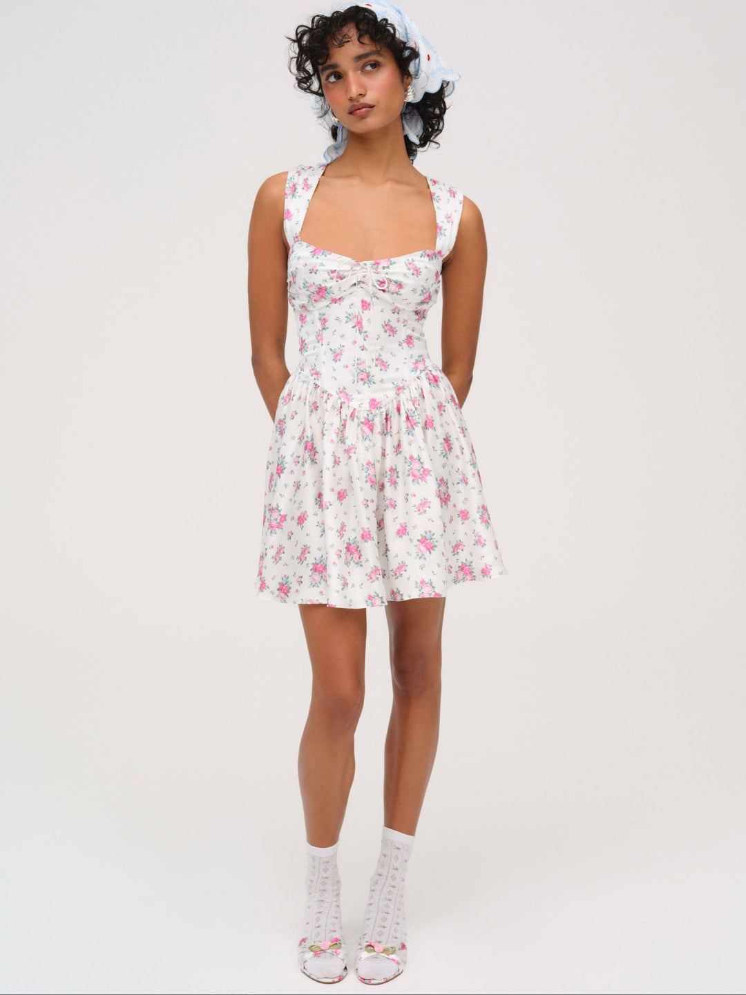 For Love and Lemons August Mini Dress - White