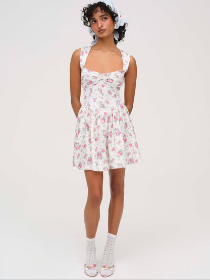 For Love and Lemons August Mini Dress - White