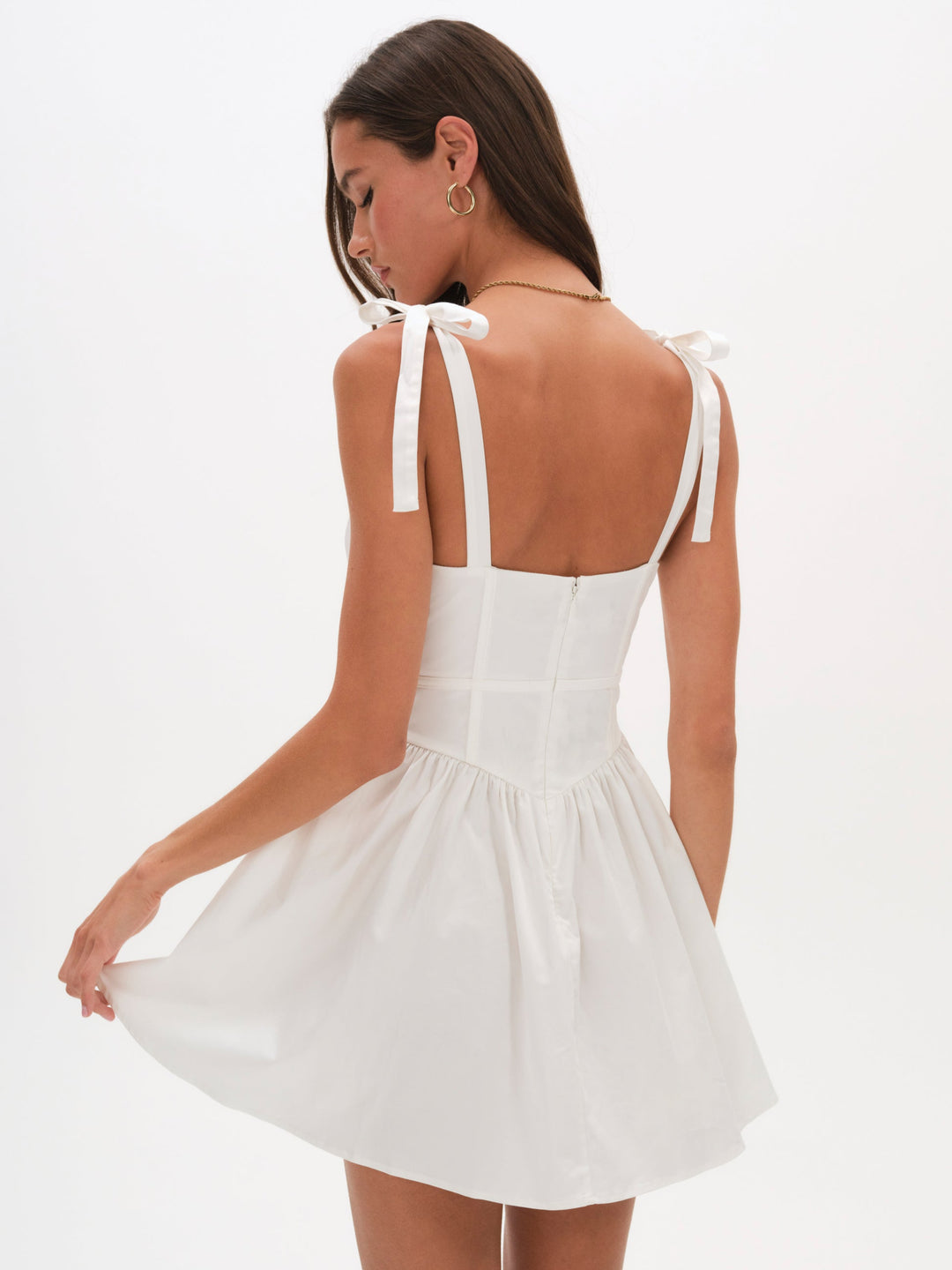 For Love and Lemons Jessie Mini Dress - White