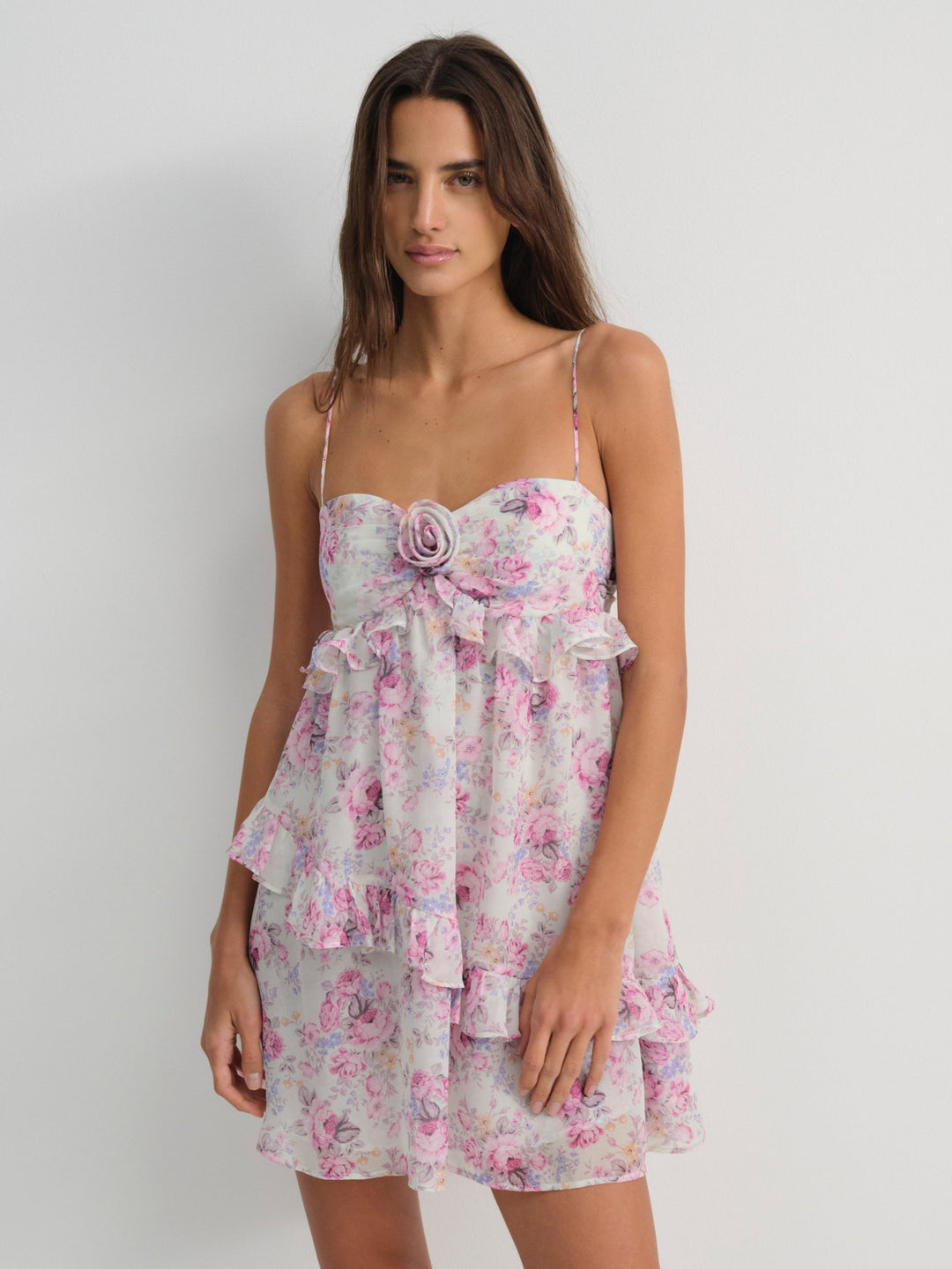For Love and Lemons Ariana Mini Dress - White