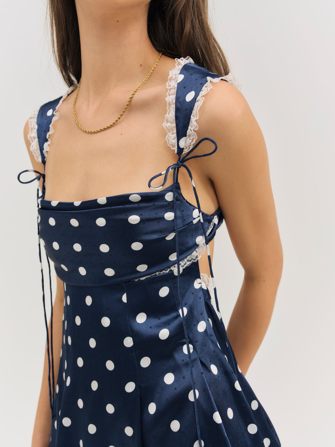 For Love and Lemons Holland Mini Dress - Navy
