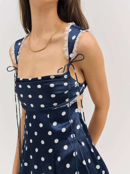 For Love and Lemons Holland Mini Dress - Navy