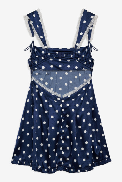 For Love and Lemons Holland Mini Dress - Navy