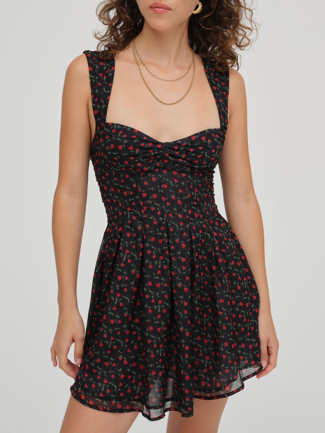 For Love and Lemons August Mini Dress - Black
