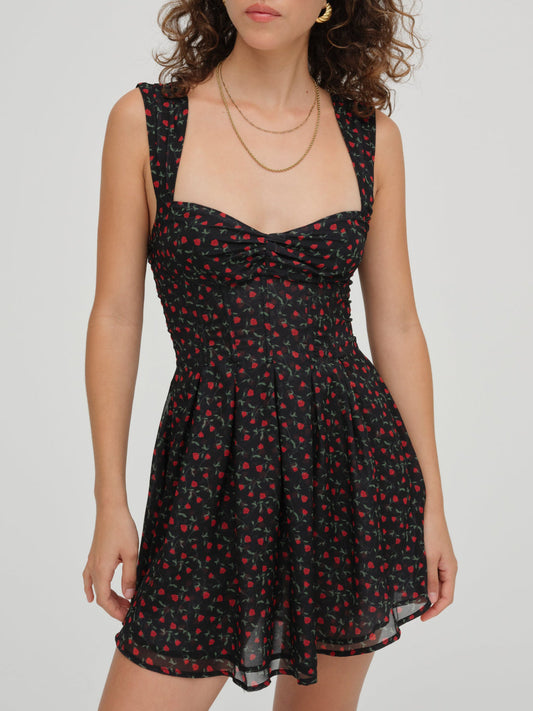 For Love and Lemons August Mini Dress - Black