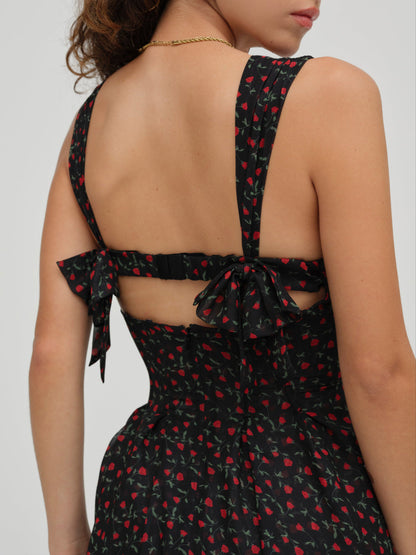 For Love and Lemons August Mini Dress - Black