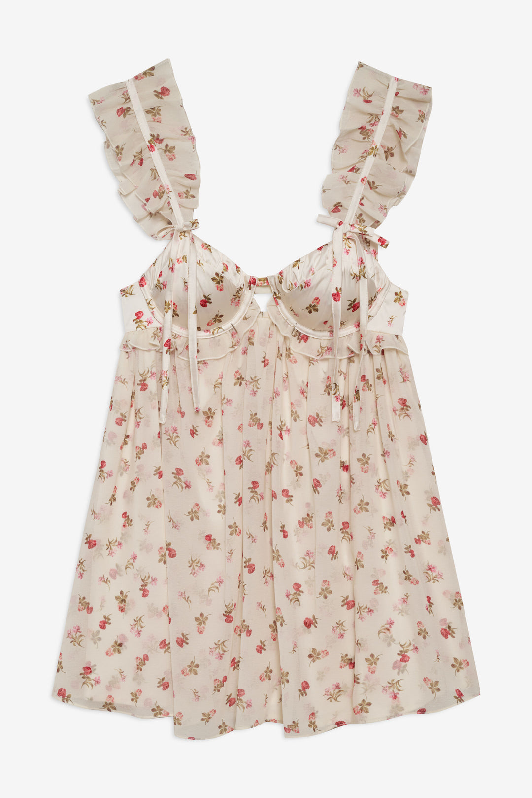 For Love and Lemons Poppy Mini Dress - White