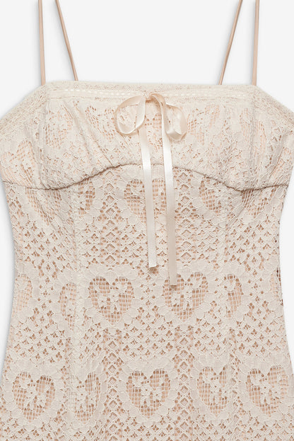 For Love and Lemons Claire Mini Dress - Cream