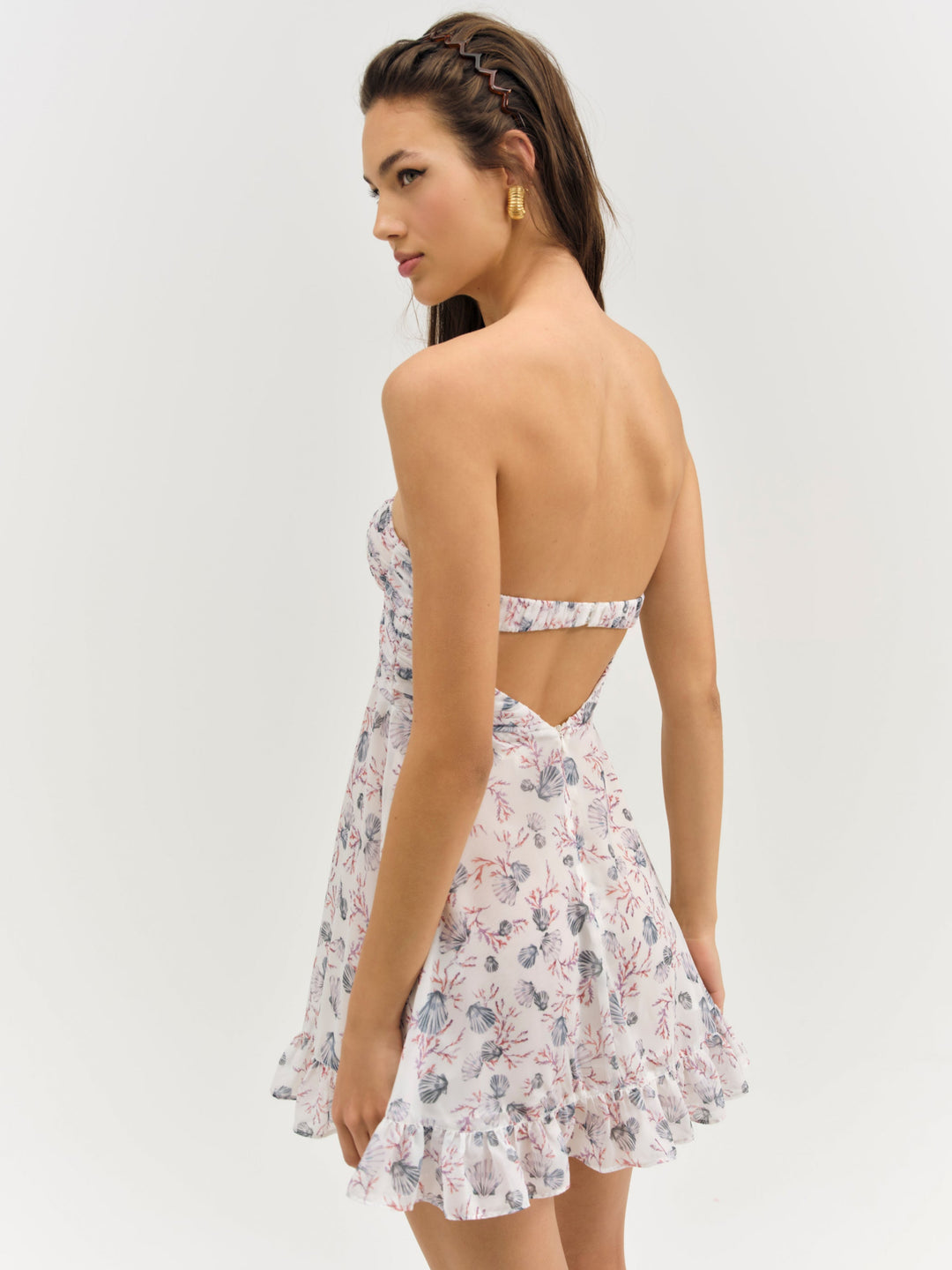 For Love and Lemons Teagan Mini Dress - White