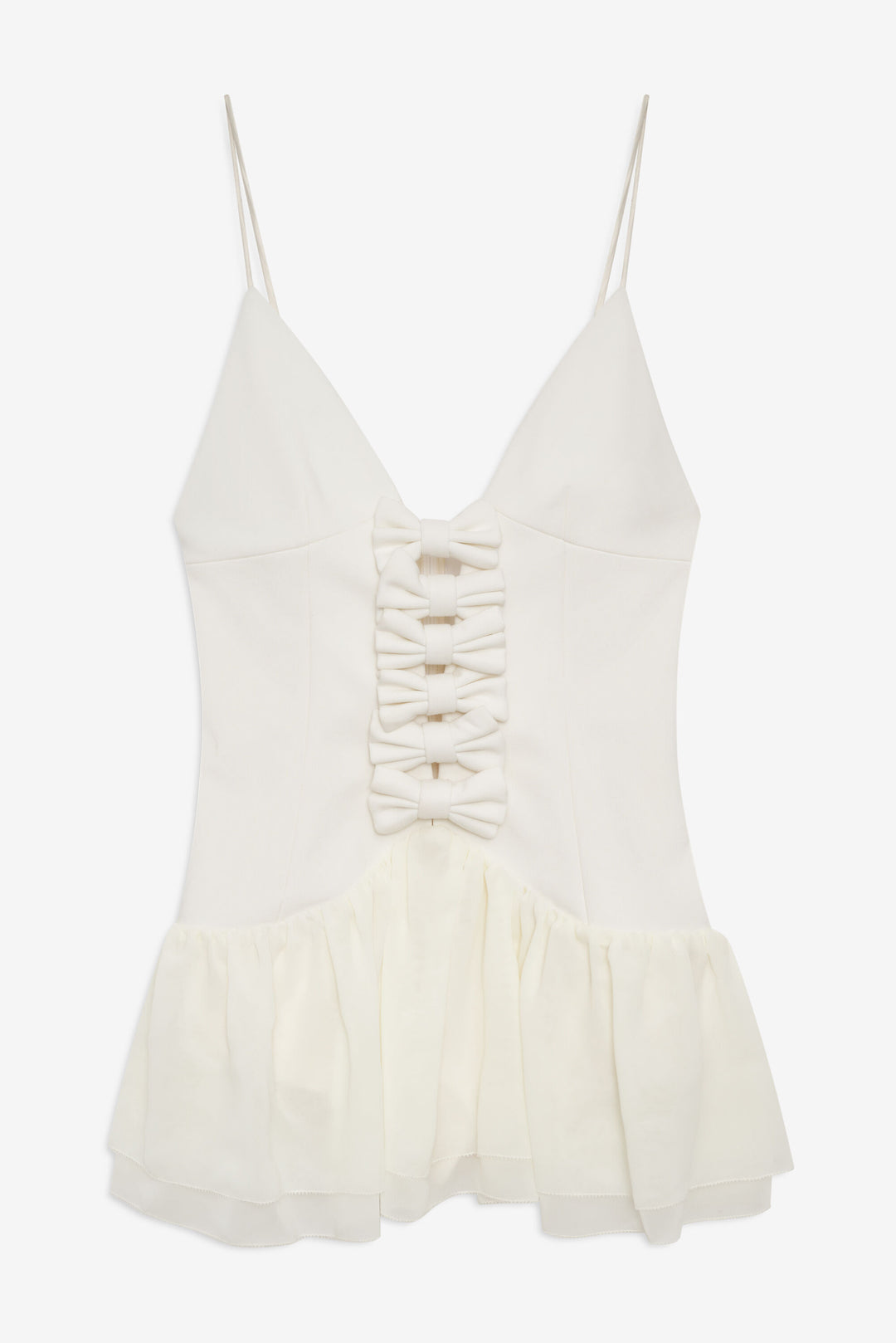 For Love and Lemons Josie Micro Mini Dress - Cream