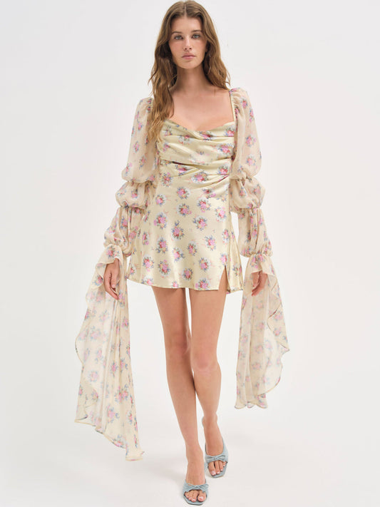 For Love and Lemons Willow Mini Dress - Pink