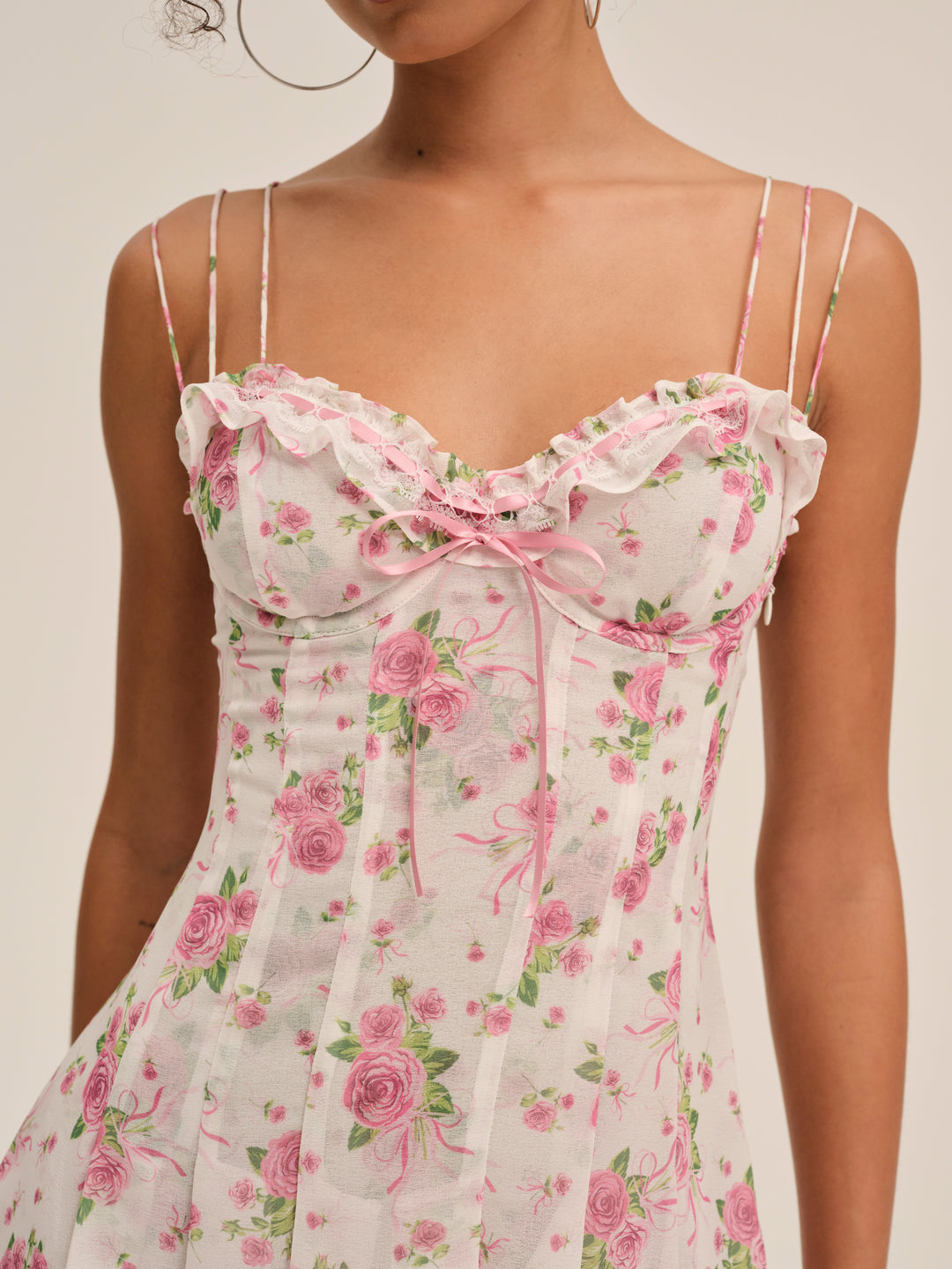 For Love and Lemons Kate Mini Dress - Pink
