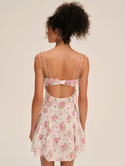 For Love and Lemons Kate Mini Dress - Pink