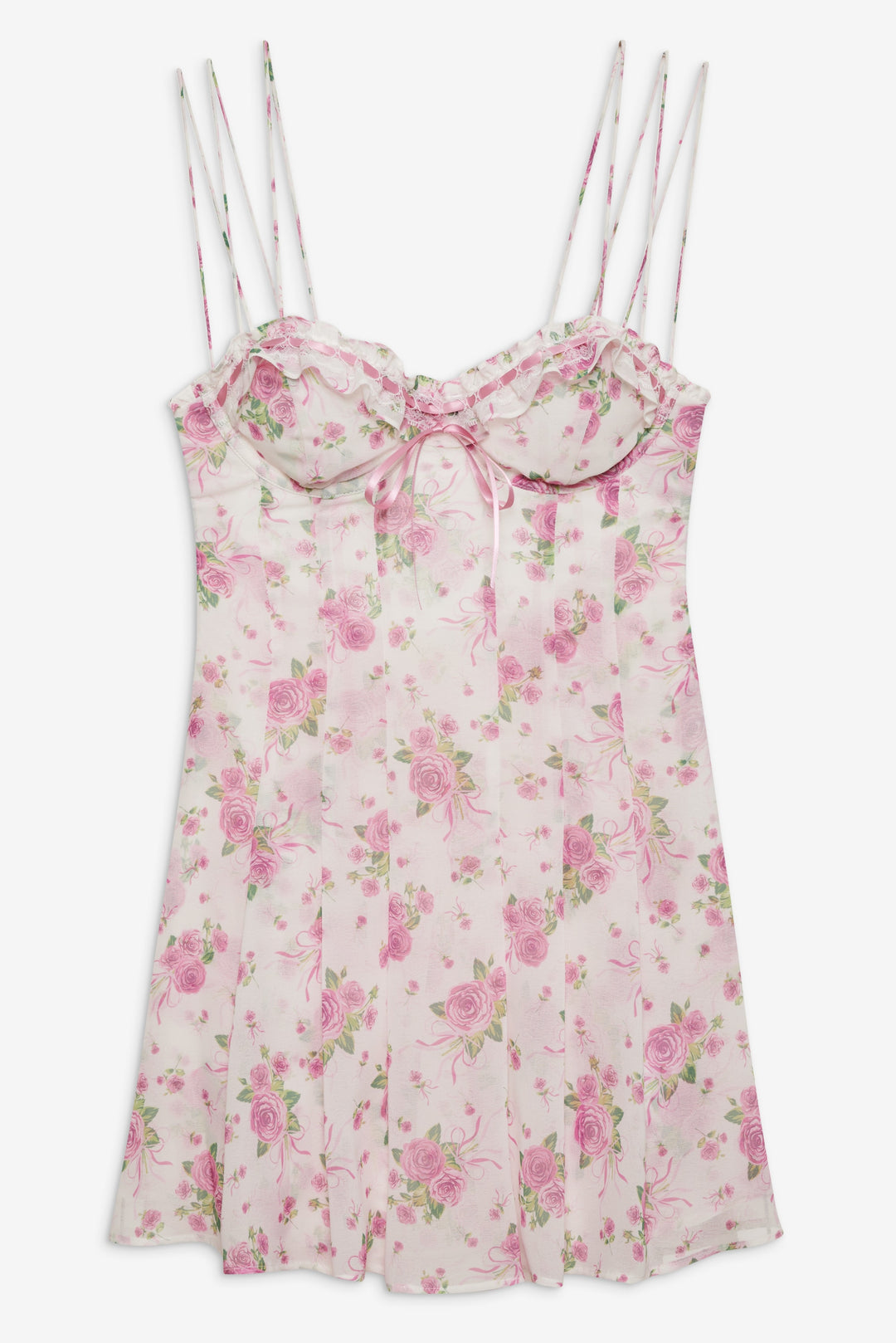 For Love and Lemons Kate Mini Dress - Pink