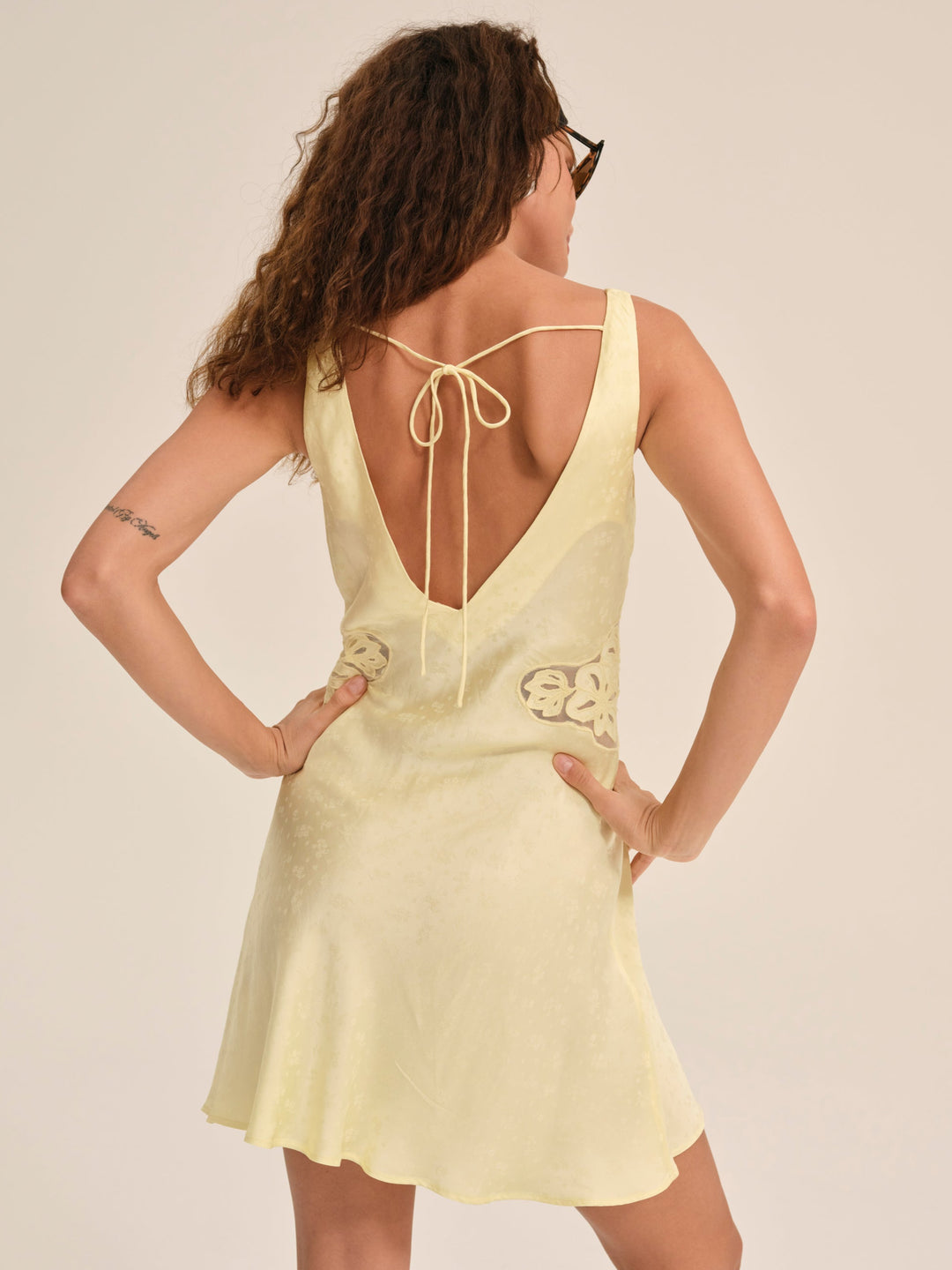 For Love and Lemons Sunrise Mini Dress - Yellow