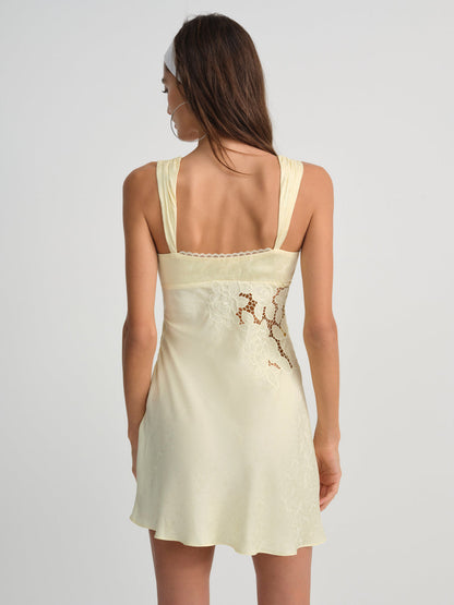 For Love and Lemons Claudia Mini Dress - Yellow