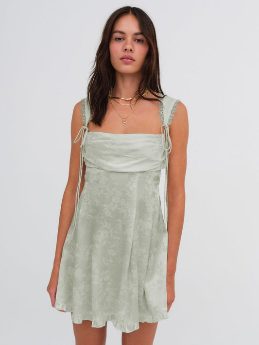 For Love and Lemons Holland Mini Dress - Green