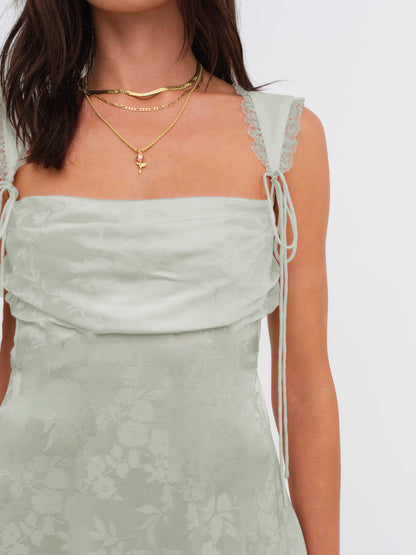 For Love and Lemons Holland Mini Dress - Green