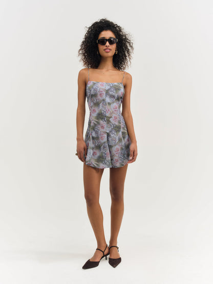 For Love and Lemons Fallen Floral Mini Dress - Purple