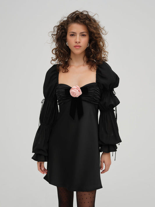 For Love and Lemons Jillian Mini Dress - Black