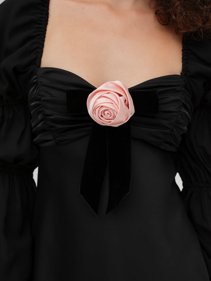 For Love and Lemons Jillian Mini Dress - Black